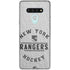 NHL New York Rangers Black Text LG Stylo 6 Clear Case