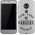 NHL New York Rangers Black Text Moto E5 Play Skin