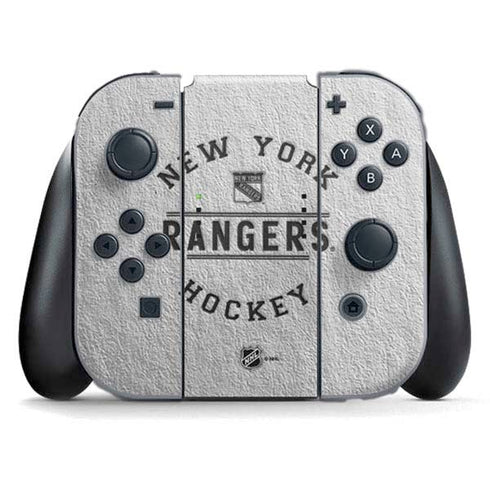NHL New York Rangers Black Text Nintendo Switch (2017-2021) Joy-Con Controller Skin