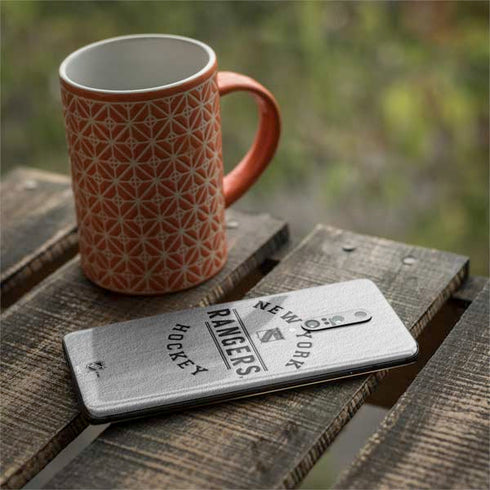 NHL New York Rangers Black Text OnePlus 7 Pro Skin