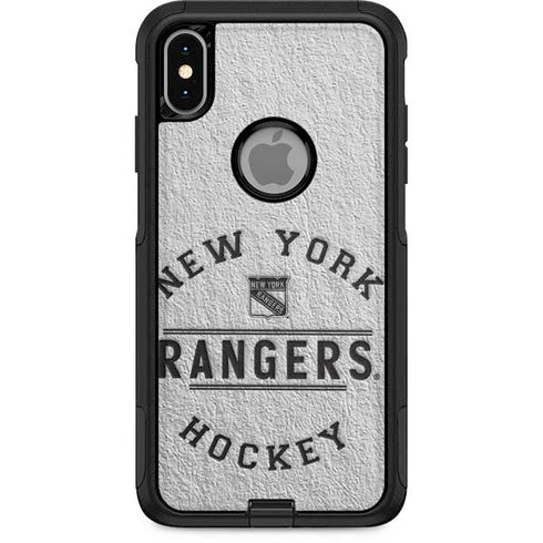 NHL New York Rangers Black Text Otterbox Commuter iPhone Skin