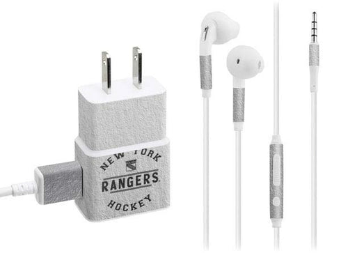 NHL New York Rangers Black Text Phone Charger Skin
