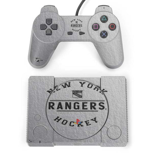 NHL New York Rangers Black Text PlayStation Classic Bundle Skin