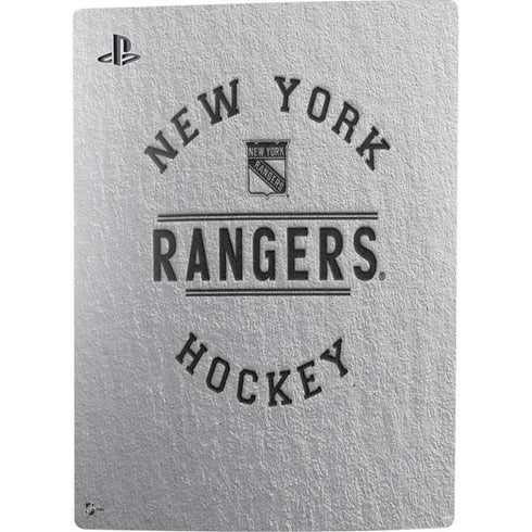 NHL New York Rangers Black Text PS5 Bundle Skin