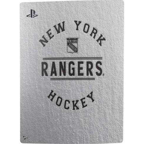 NHL New York Rangers Black Text PS5 Digital Edition Bundle Skin