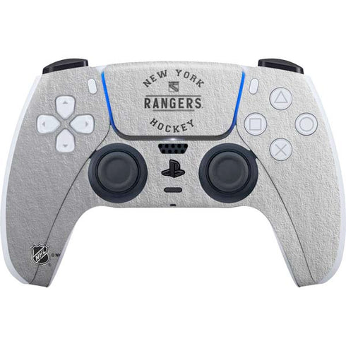 NHL New York Rangers Black Text PS5 Controller Skin