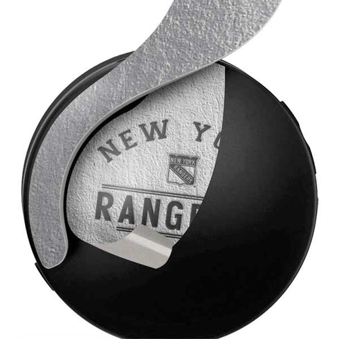 NHL New York Rangers Black Text PULSE 3D Wireless Headset for PS5 Skin
