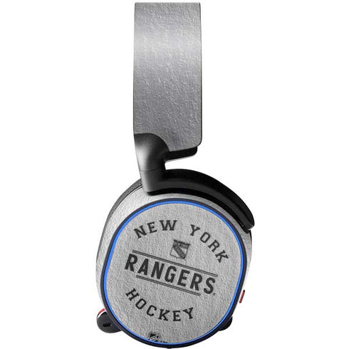 NHL New York Rangers Black Text SteelSeries Arctis 5 Skin