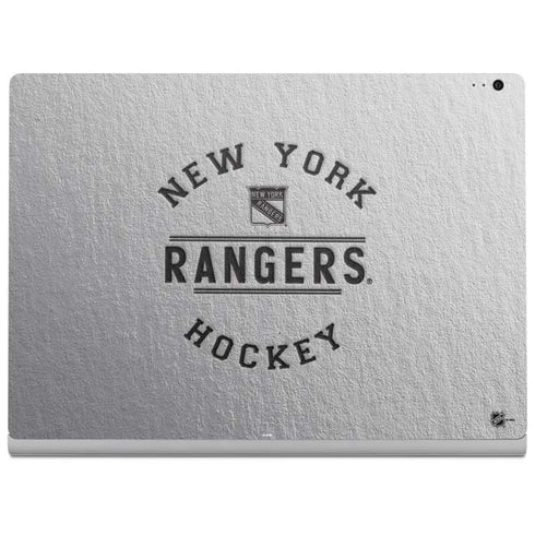 NHL New York Rangers Black Text Surface Book 2 13.5in Skin