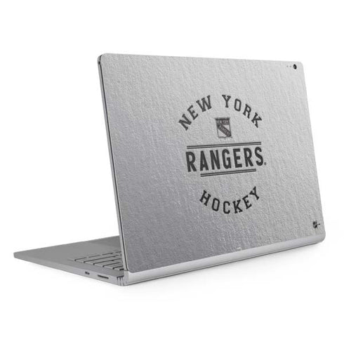 NHL New York Rangers Black Text Surface Book 2 15in Skin
