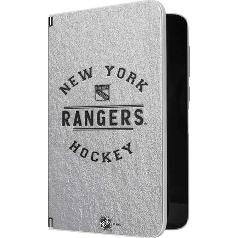 NHL New York Rangers Black Text Surface Duo Skin