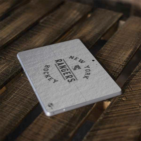 NHL New York Rangers Black Text Surface Go Skin