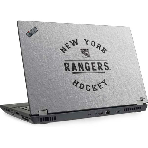 NHL New York Rangers Black Text Lenovo ThinkPad Skin