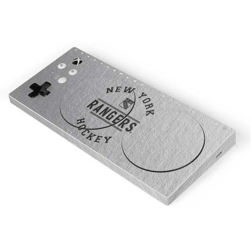 NHL New York Rangers Black Text Xbox Adaptive Controller Skin