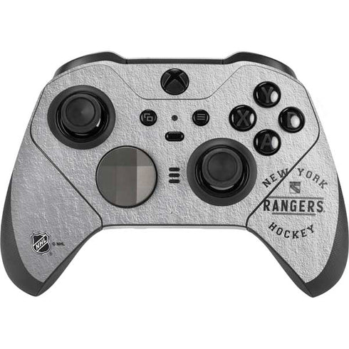 NHL New York Rangers Black Text Xbox Elite Wireless Controller Series 2 Skin