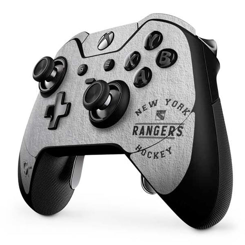 NHL New York Rangers Black Text Xbox One Elite Controller Skin