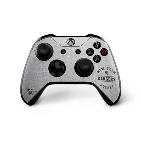 NHL New York Rangers Black Text Xbox One X Controller Skin