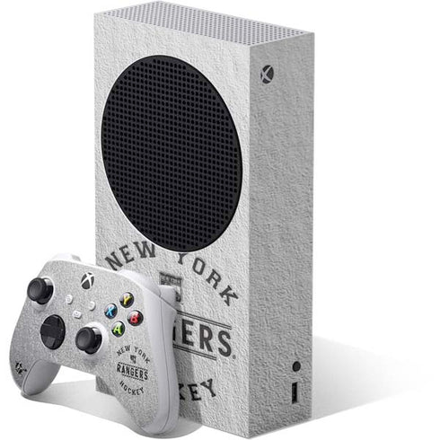NHL New York Rangers Black Text Xbox Series S Skins