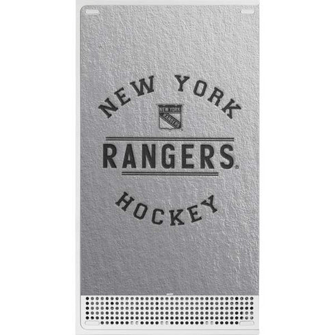 NHL New York Rangers Black Text Xbox Series S Skins