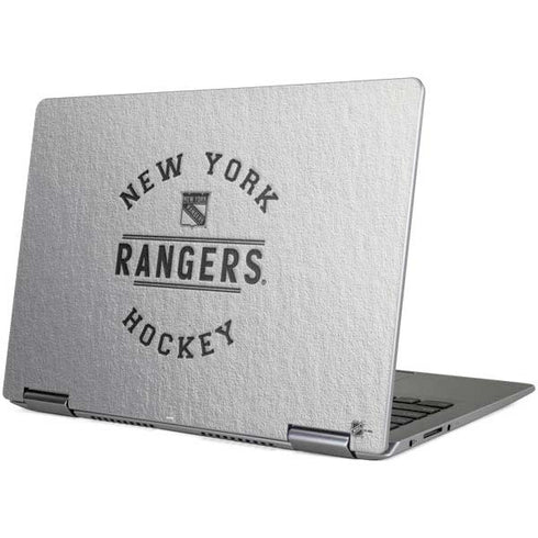 NHL New York Rangers Black Text Yoga 710 14in Skin