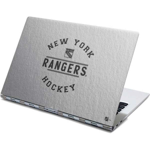 NHL New York Rangers Black Text Yoga 910 2-in-1 14in Touch-Screen Skin
