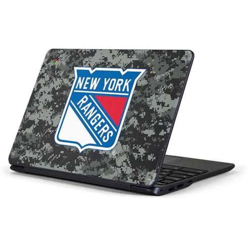 NHL New York Rangers Camo Samsung Chromebook Skin