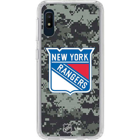 NHL New York Rangers Camo Galaxy A10e Clear Case