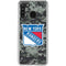 NHL New York Rangers Camo Galaxy A21 Clear Case