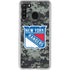 NHL New York Rangers Camo Galaxy A21 Clear Case