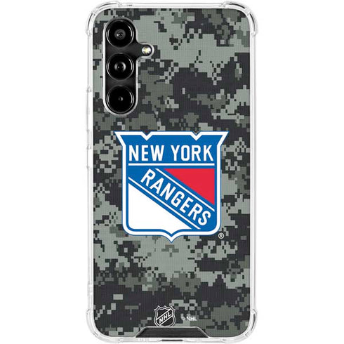 NHL New York Rangers Camo Galaxy A54 5G Clear Case