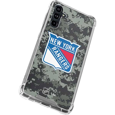 NHL New York Rangers Camo Galaxy A54 5G Clear Case