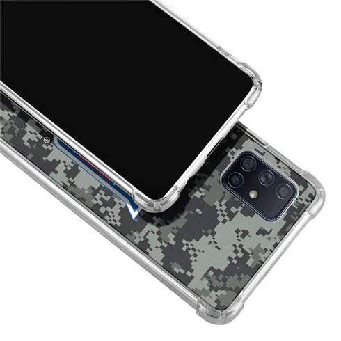 NHL New York Rangers Camo Galaxy A71 5G Clear Case