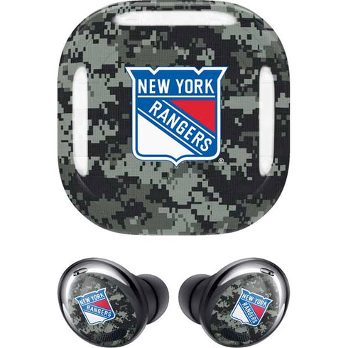 NHL New York Rangers Camo Galaxy Buds Pro Skin