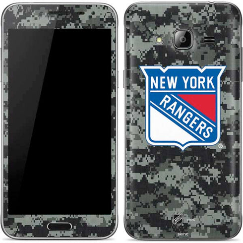 NHL New York Rangers Camo Galaxy J3 Skin
