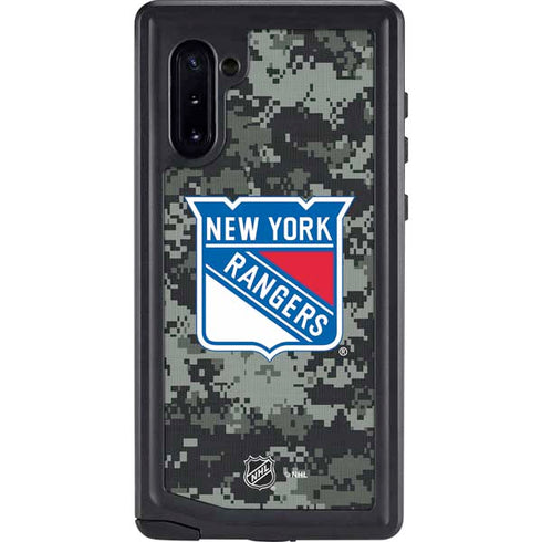 NHL New York Rangers Camo Galaxy Note 10 Waterproof Case