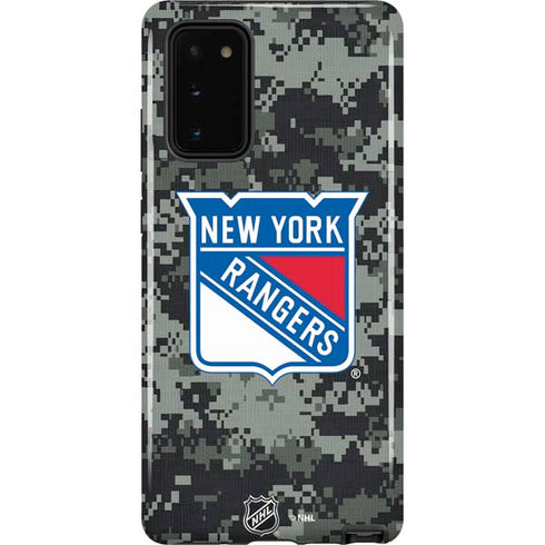 NHL New York Rangers Camo Galaxy Note20 5G Pro Case