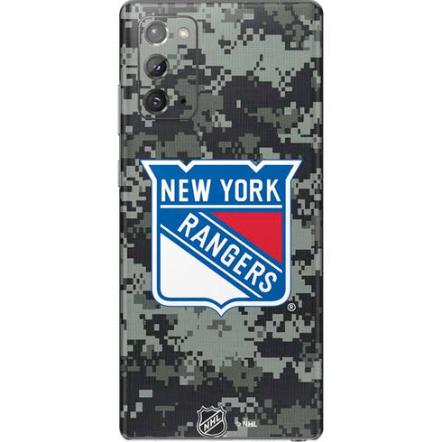 NHL New York Rangers Camo Galaxy Note20 5G Skin