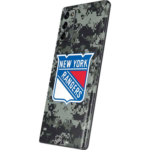 NHL New York Rangers Camo Galaxy Note20 5G Skin