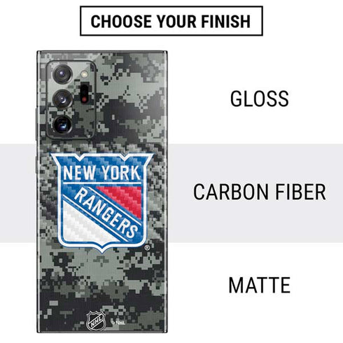 NHL New York Rangers Camo Galaxy Note20 Ultra 5G Skin