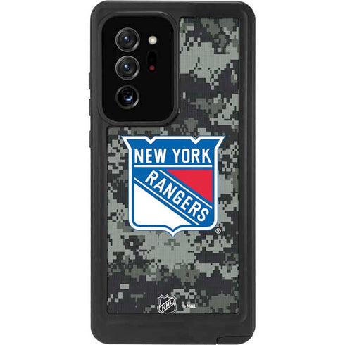 NHL New York Rangers Camo Galaxy Note20 Ultra 5G Waterproof Case