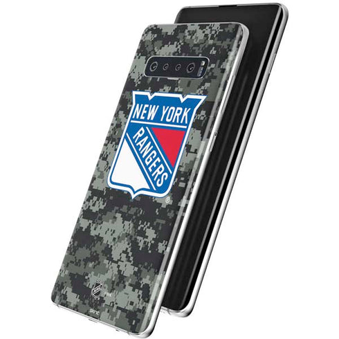 NHL New York Rangers Camo Galaxy S10 Plus Skin