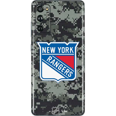 NHL New York Rangers Camo Galaxy S20 Fan Edition Skin