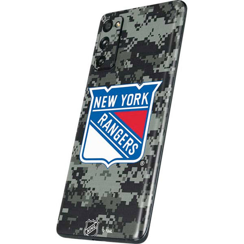 NHL New York Rangers Camo Galaxy S20 Fan Edition Skin