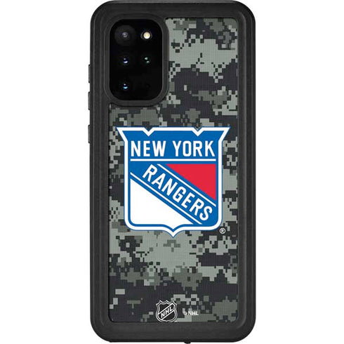NHL New York Rangers Camo Galaxy S20 Plus Waterproof Case