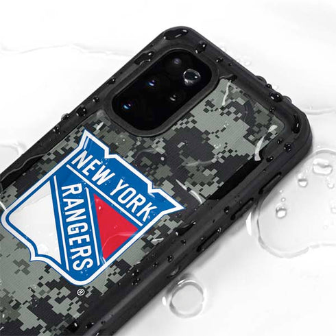 NHL New York Rangers Camo Galaxy S20 Plus Waterproof Case