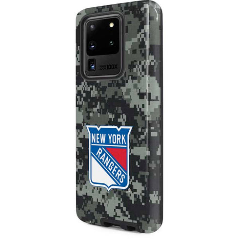 NHL New York Rangers Camo Galaxy S20 Ultra 5G Pro Case