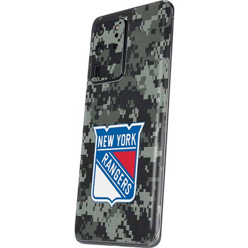 NHL New York Rangers Camo Galaxy S20 Ultra 5G Skin