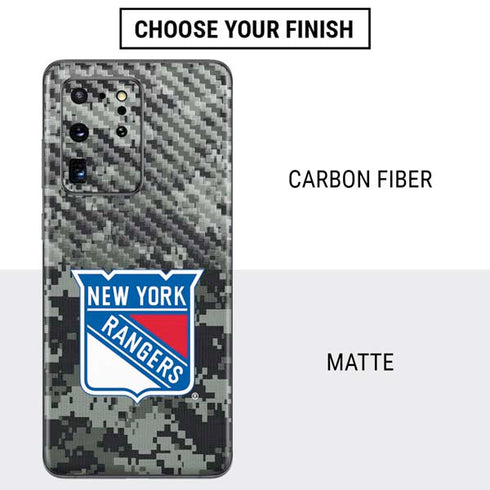 NHL New York Rangers Camo Galaxy S20 Ultra 5G Skin
