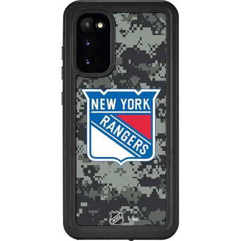 NHL New York Rangers Camo Galaxy S20 Waterproof Case