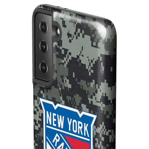 NHL New York Rangers Camo Galaxy S21 FE Pro Case